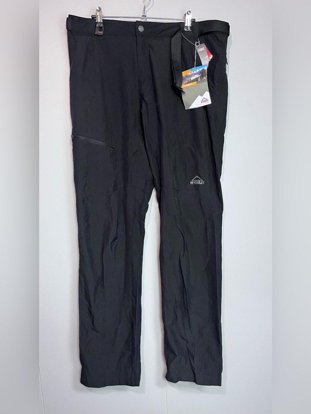 McKINLEY Men’s Hiking Pants L/G Black UPF 50 Outdoor Trekking NWT